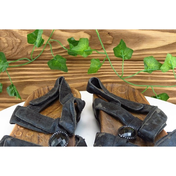 Orthaheel Sz 11 M Black Strappy Synthetic‎ Women Sandals - Picture 3 of 7